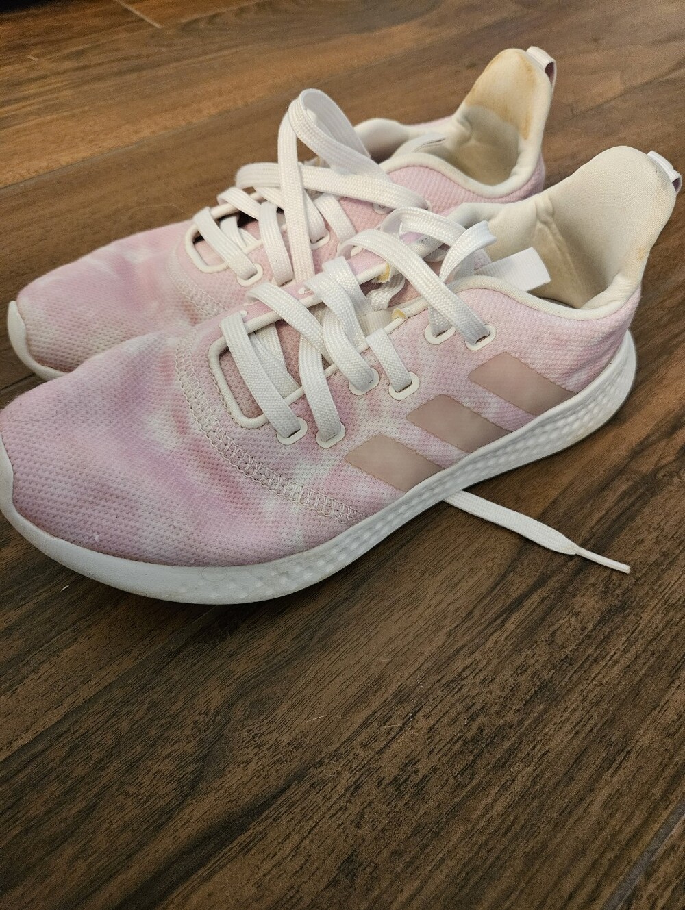 Adidas Edge Lux 3 Women’s 8.5 Pink Tie Dye Running Training Sneakers